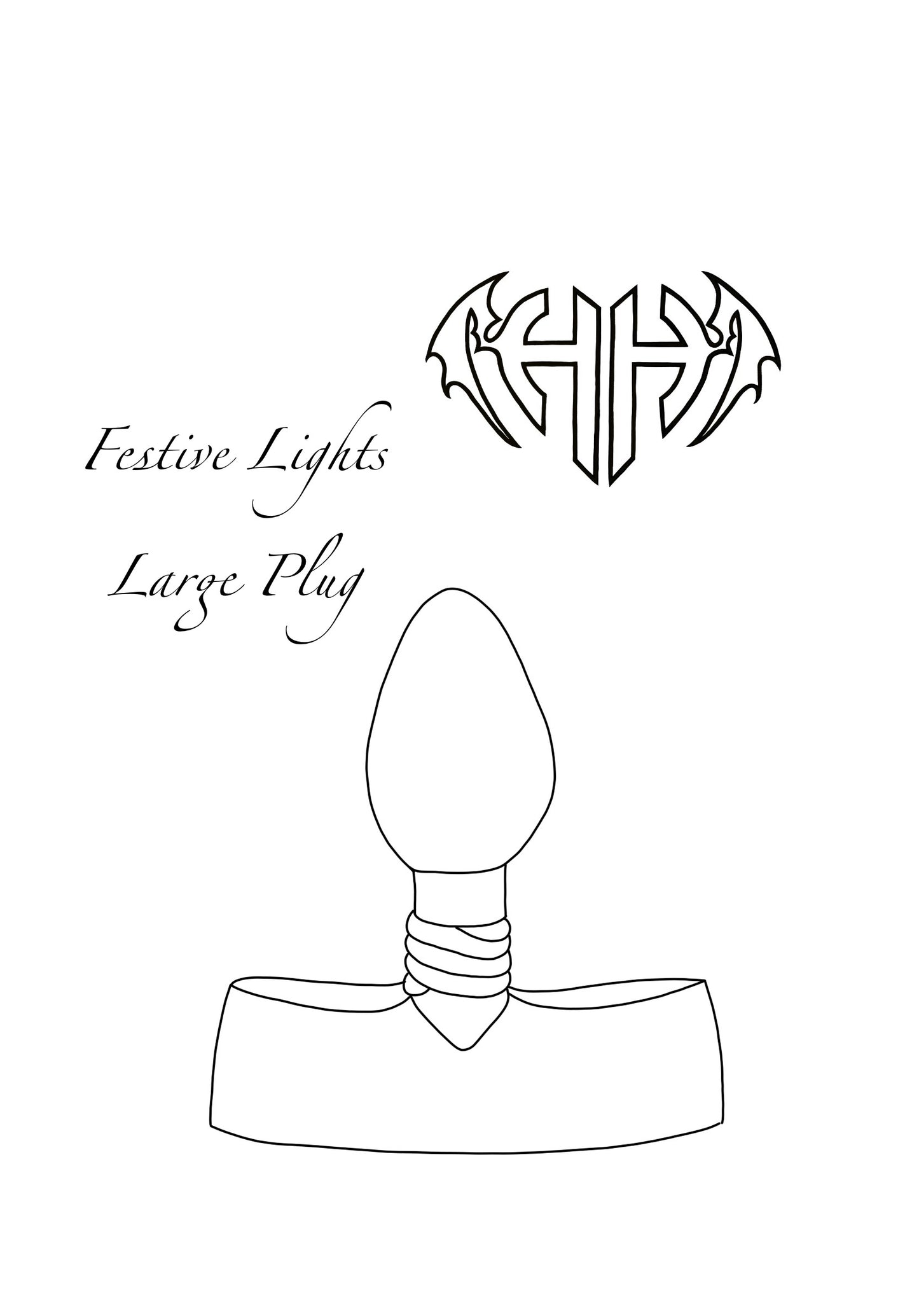 Festive Lights Large Custom Plug